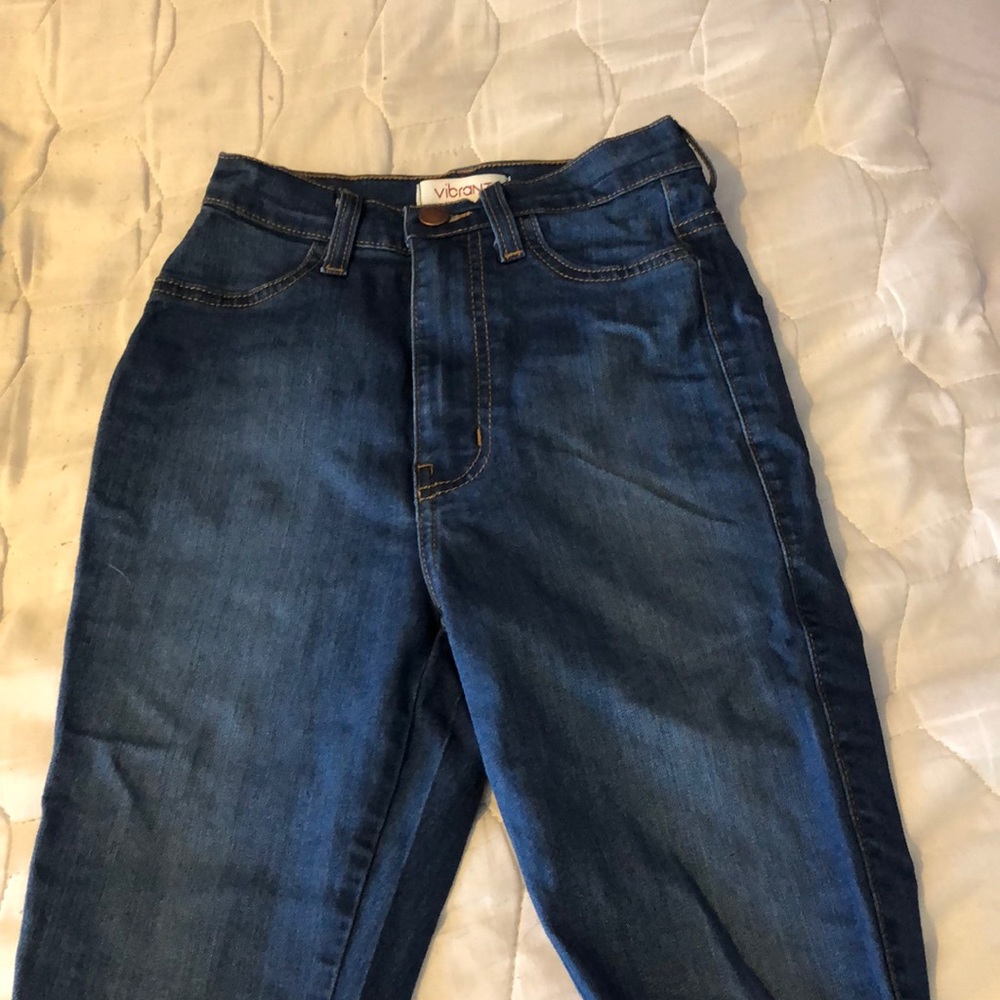 High waisted skinny jeans